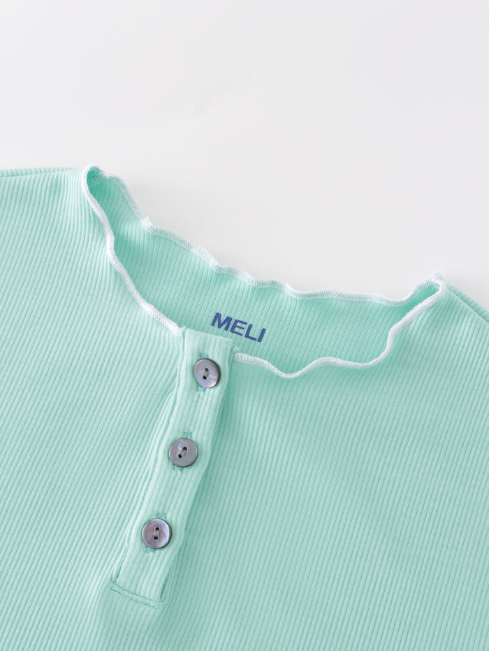 Meli Overlock Stitched Henley