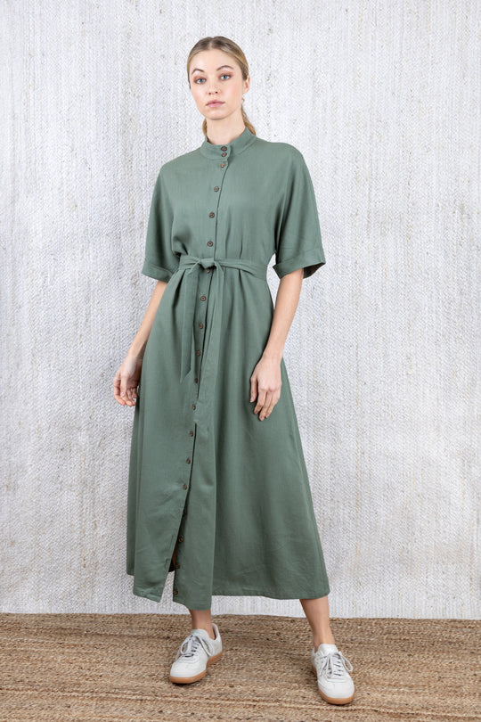 Nue Button Down Shirt Dress