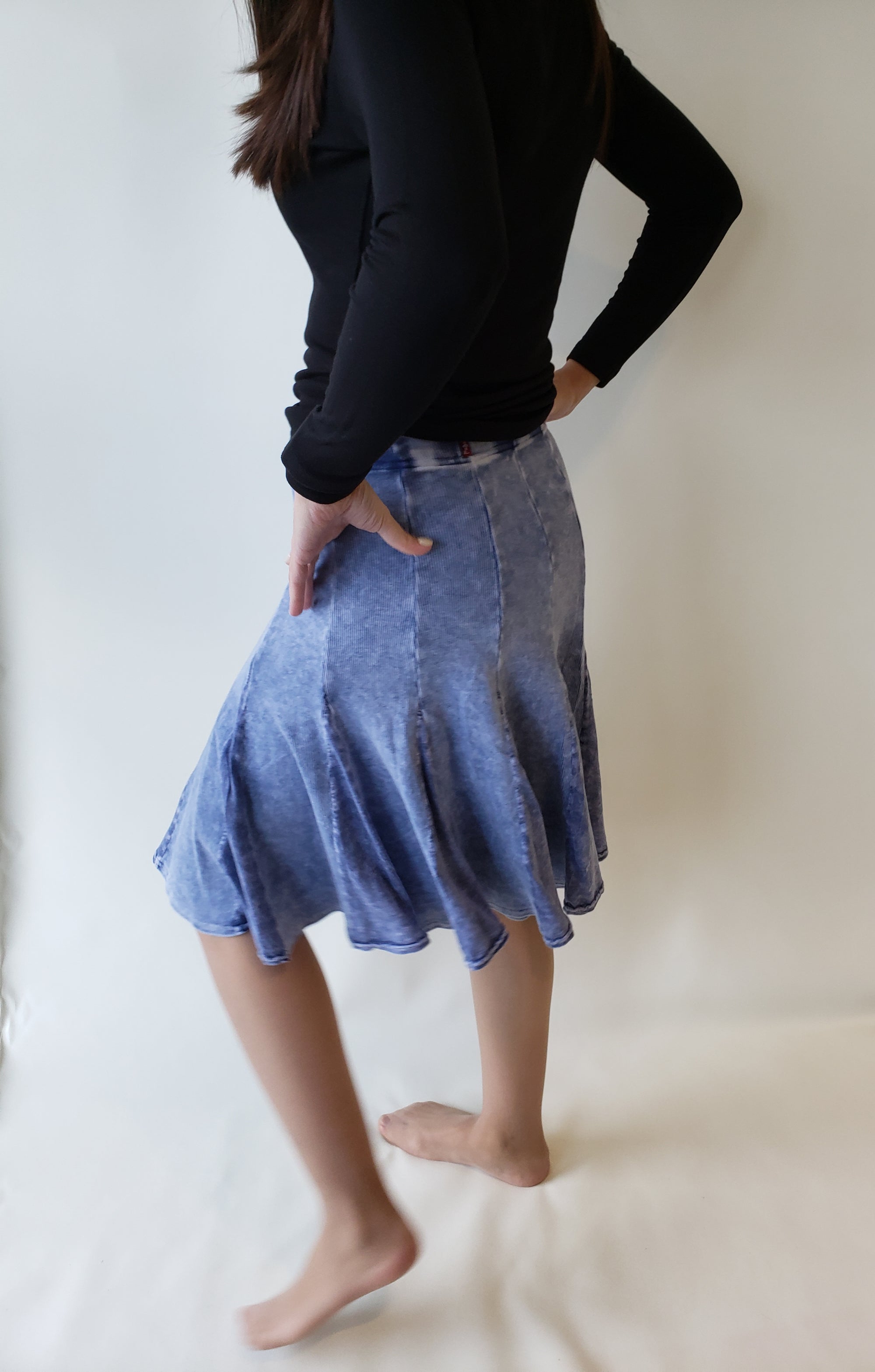 Hardtail Velour Flair Skirt V-127
