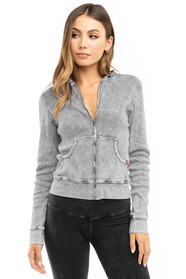 Tommy Hilfiger Women's Zip-Front Velour Hooded Sweatshirt, 53% OFF